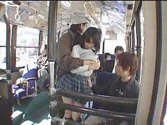 Schoolgirl Fucked in the Bus -...
